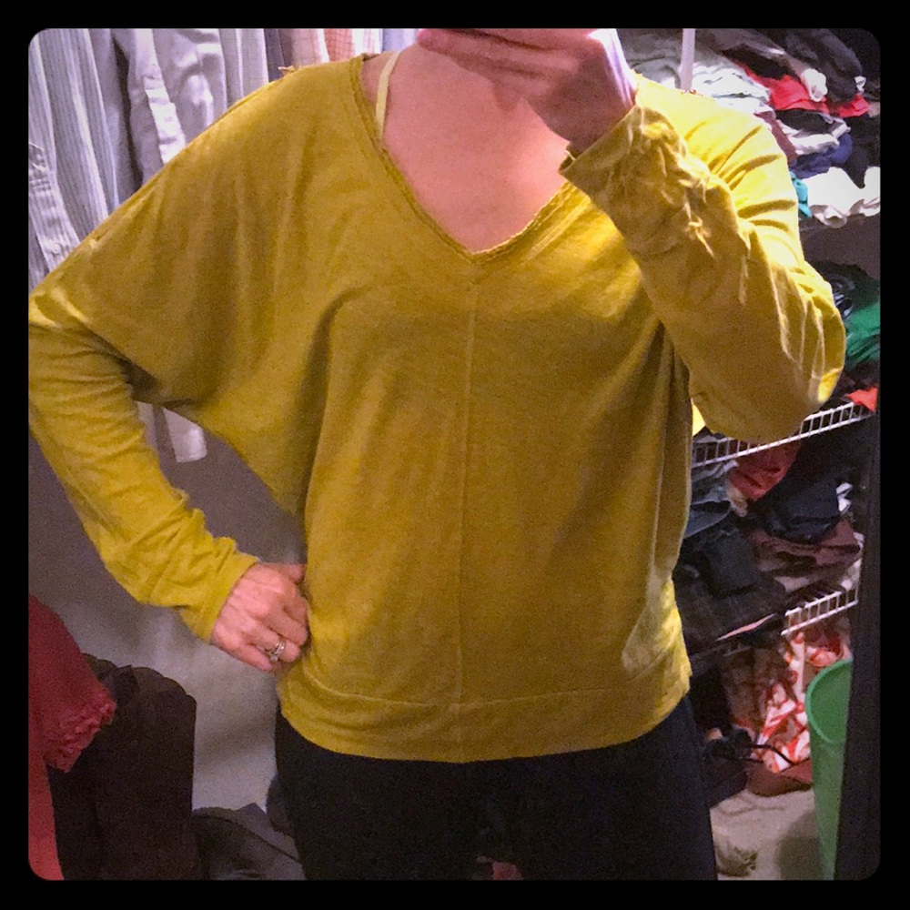 Rachel Roy slub knit cotton top